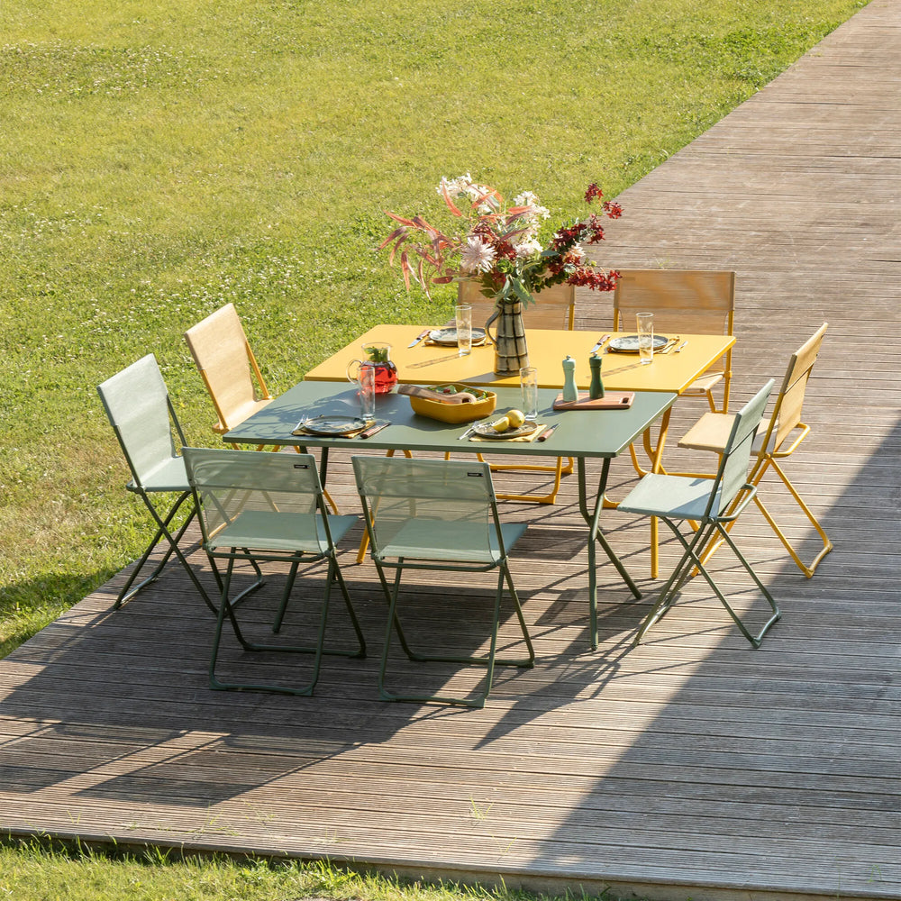 Chaise pliante compacte Balcony Batyline® Iso Jaune