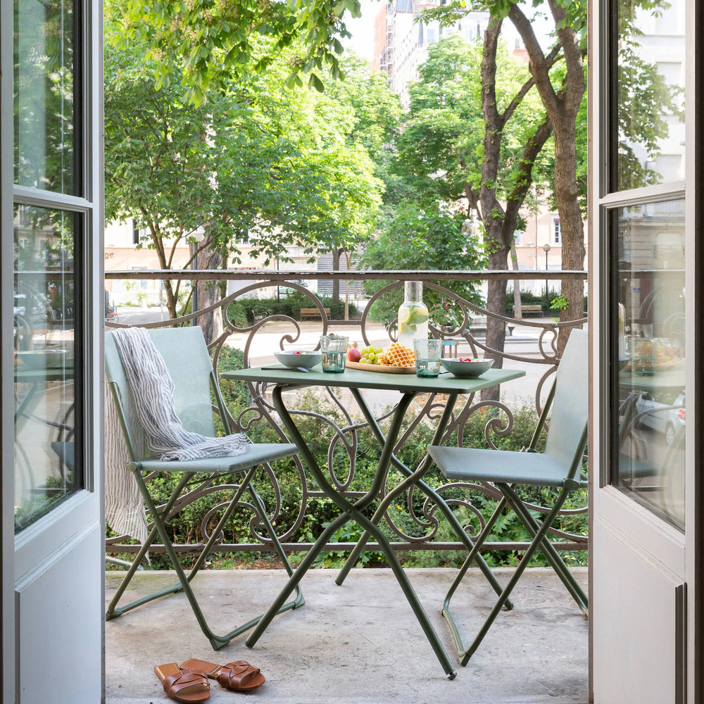 Chaise pliante ultra-compacte Balcony Batyline® Iso Vert Moss tube Moss