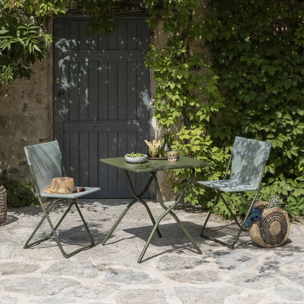Chaise pliante ultra-compacte Balcony Batyline® Iso Vert Moss tube Moss