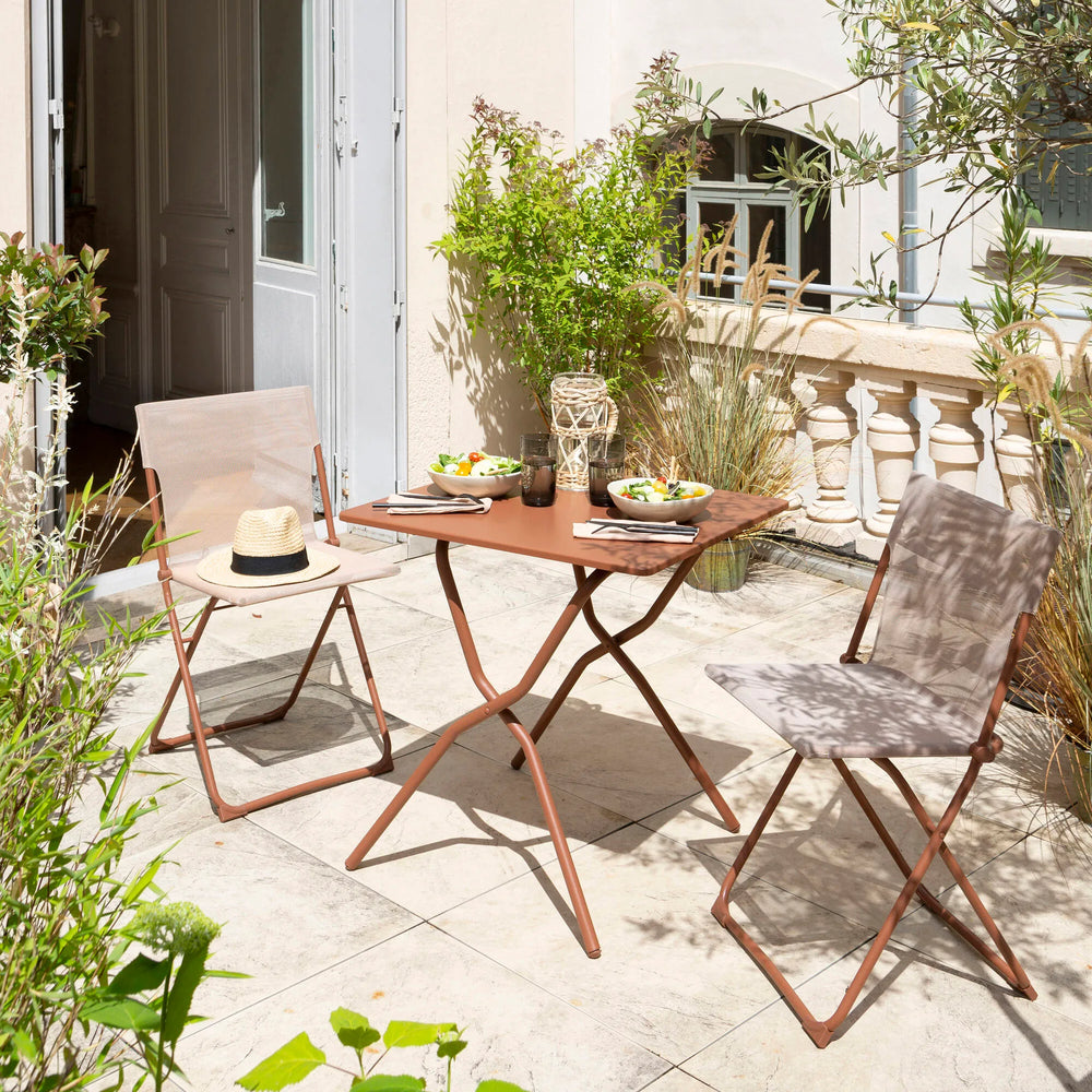 Table de jardin pliante Balcony Acier Orange Canyon tube Canyon