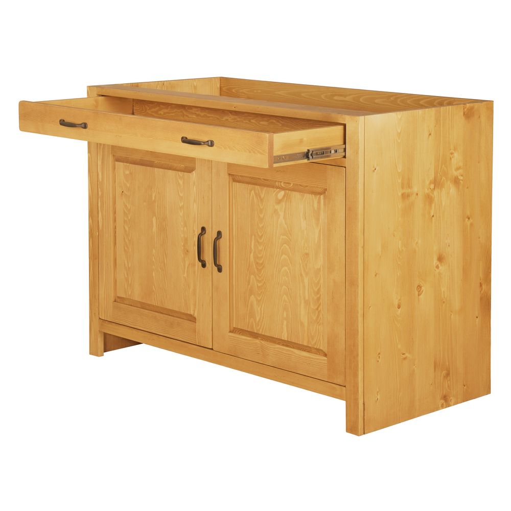 Meuble bas 120 cm 2 portes, 1 tiroir ARAVIS