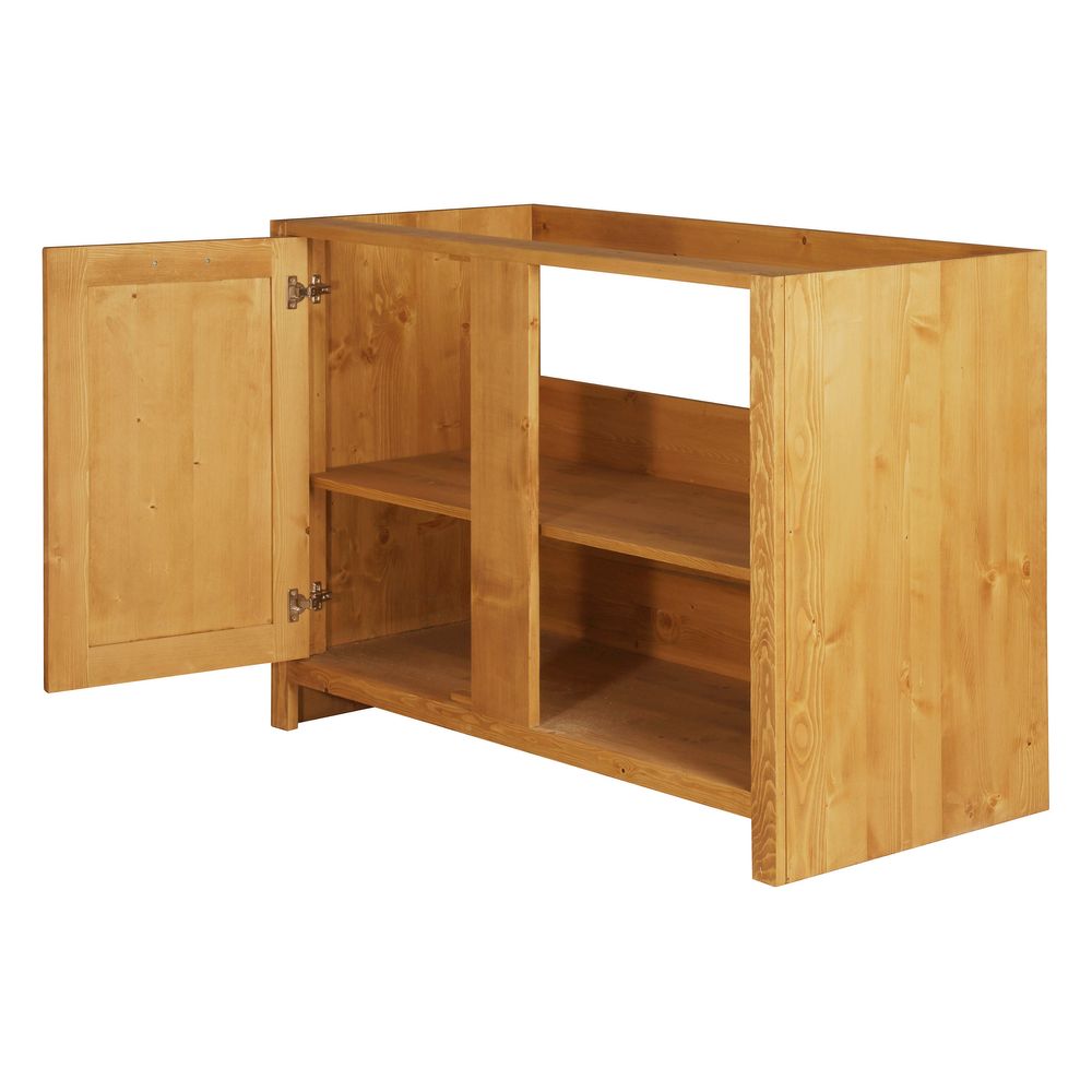 Meuble bas 120 cm angle droite 1 porte ARAVIS
