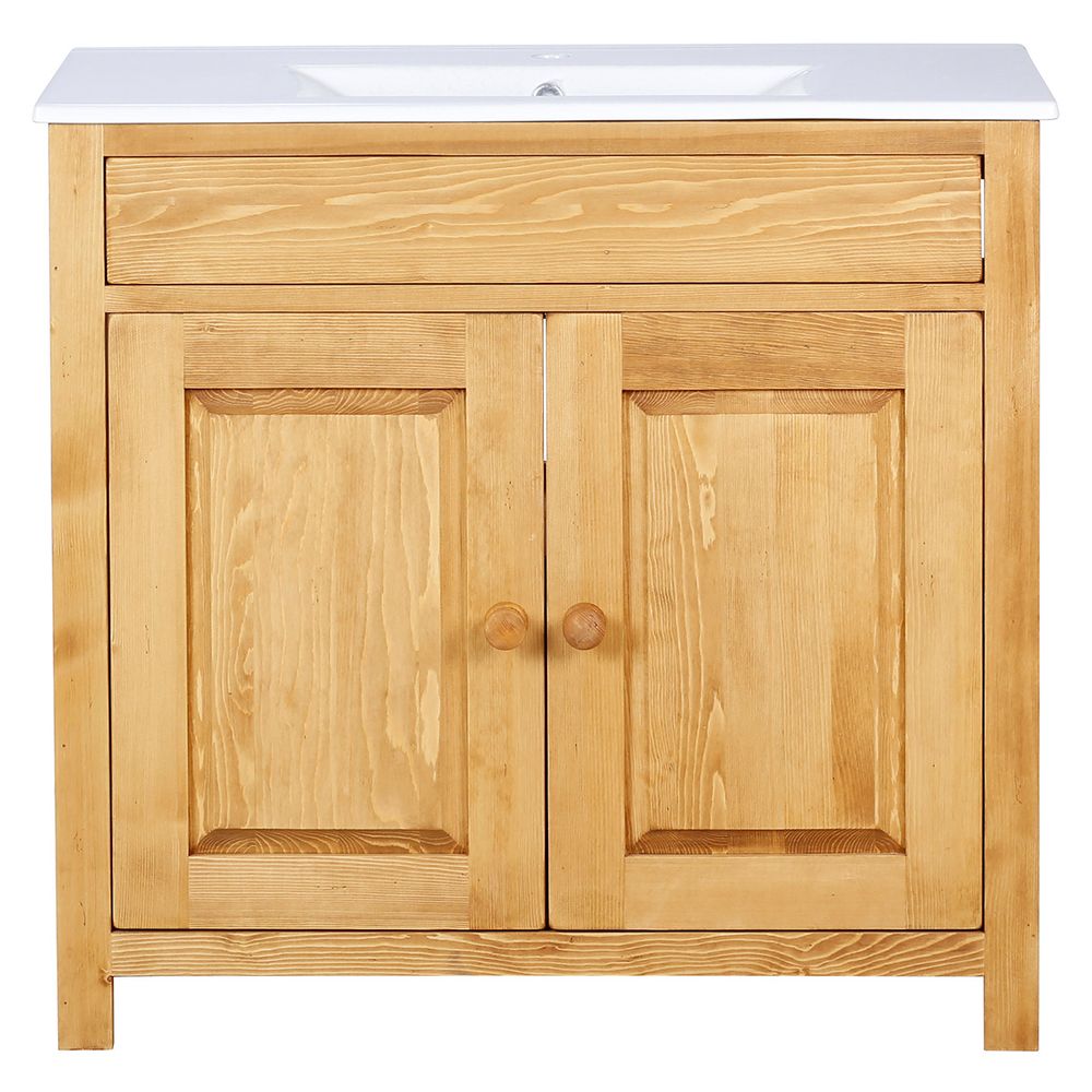 Ensemble meuble sous vasque 90 cm, plan vasque ARAVIS
