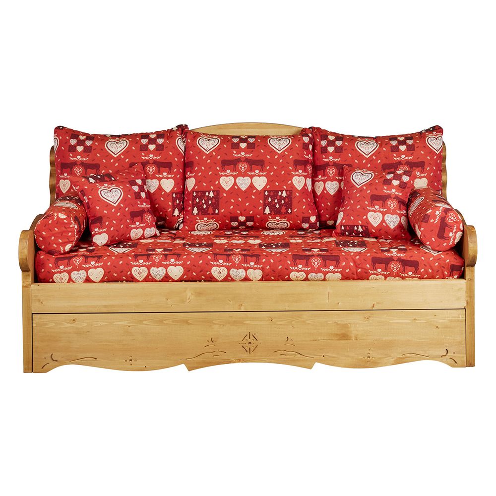 Housse pour canapé convertible gigogne 3 places Dahu Polia Naranja