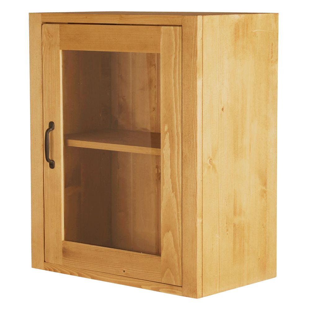 Meuble haut 1 porte vitrée ouverture droite ARAVIS