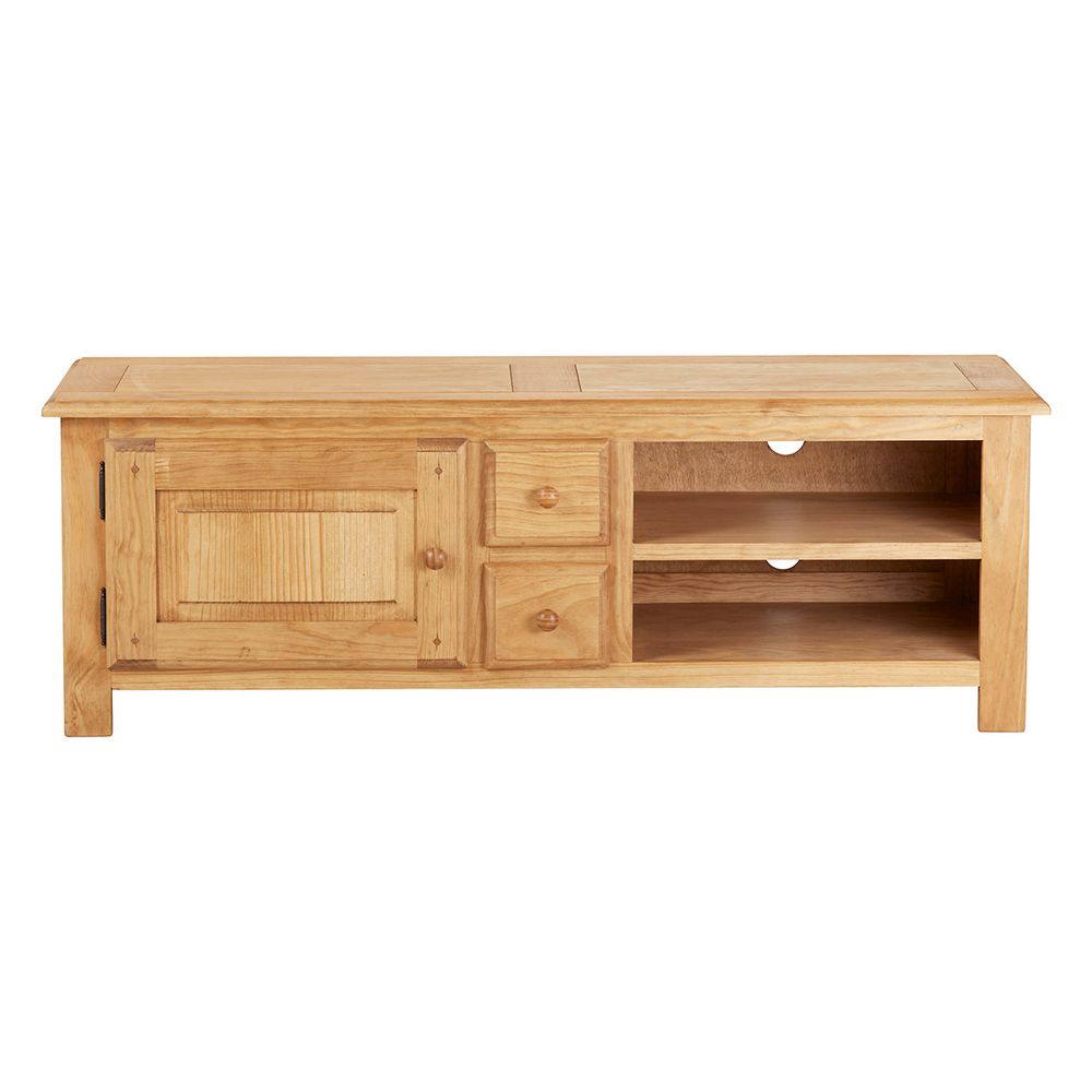 Meuble TV en bois pin massif 145 cm - Avoriaz