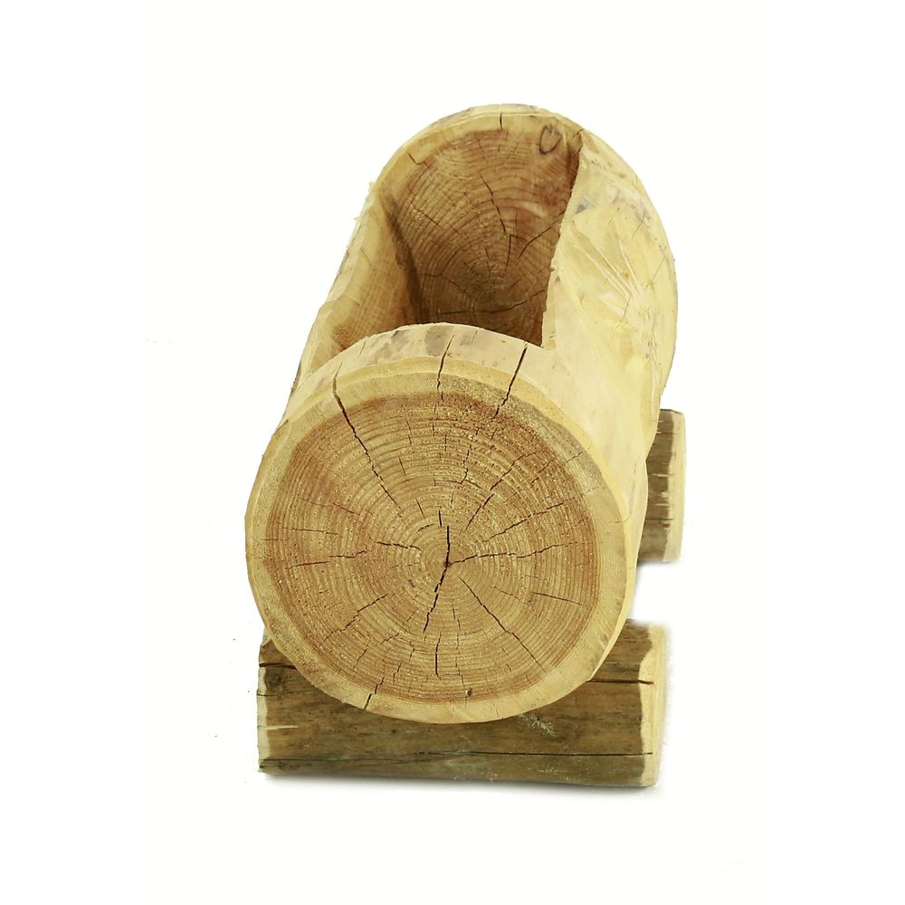 Jardinière rustique en bois 80 cm