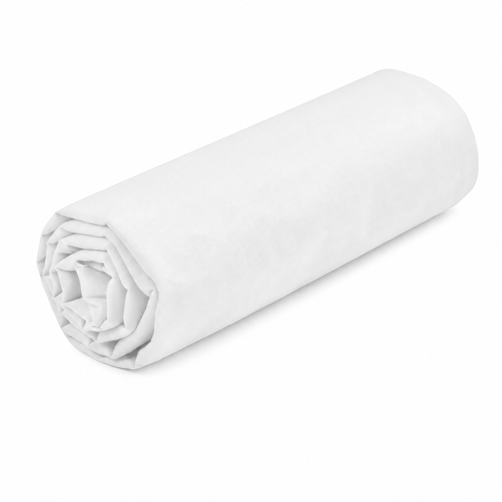 Drap housse 90 x 190 cm blanc