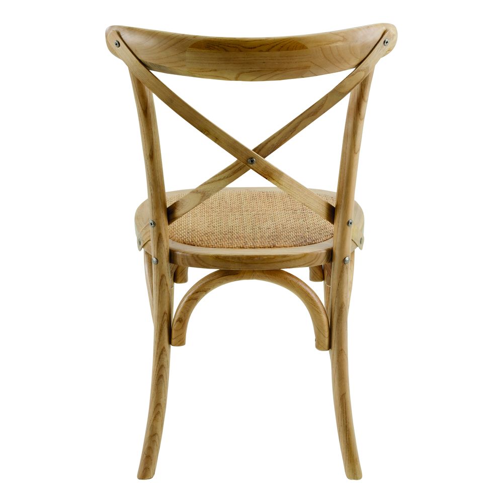 Chaise en bois naturelle Villa Florence - Bistrot