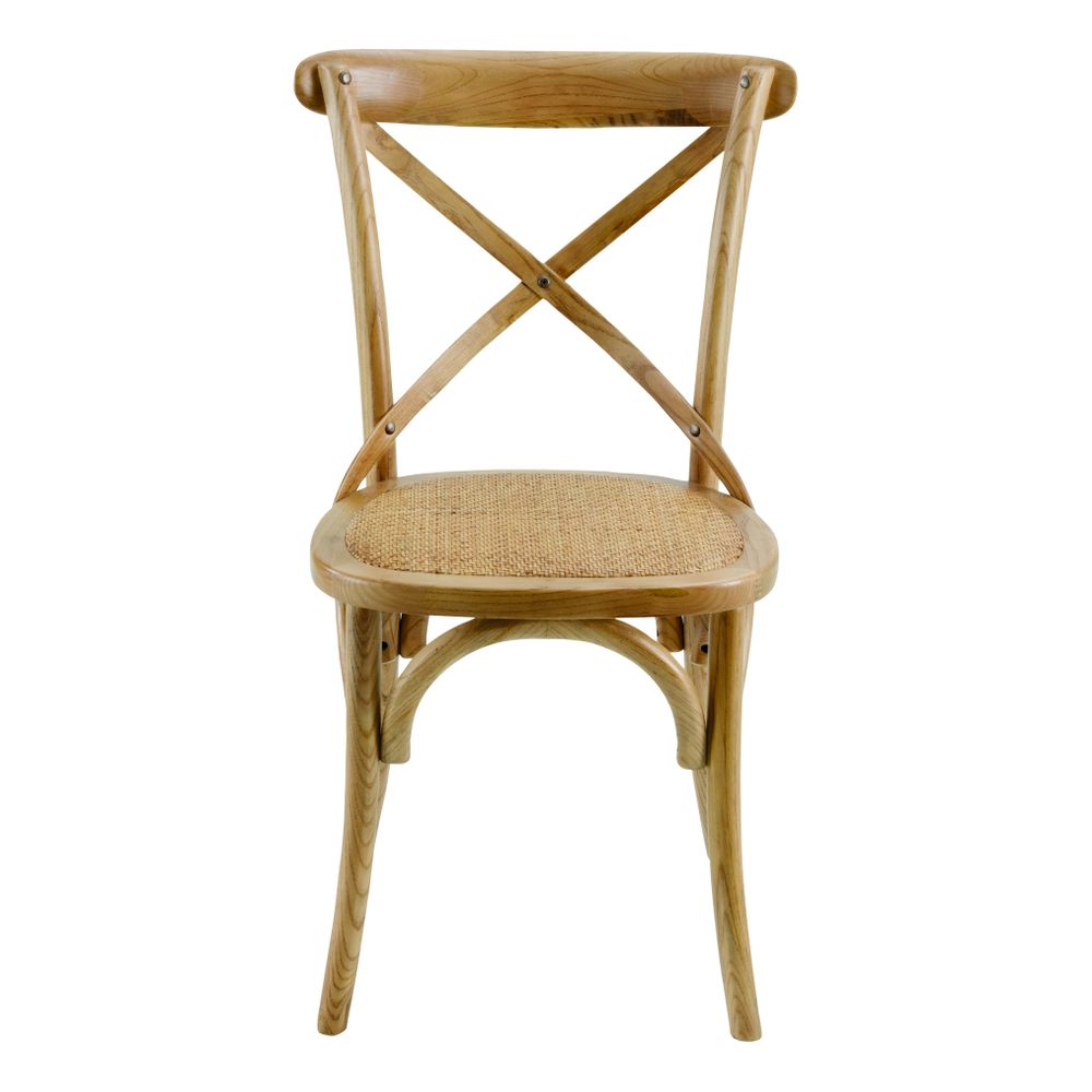 Chaise en bois naturelle Villa Florence - Bistrot