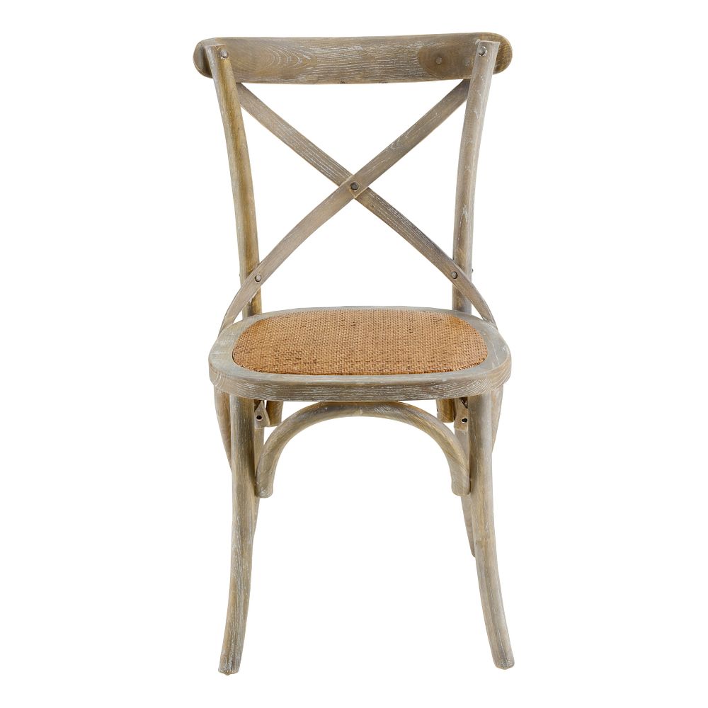 Chaise en bois grisée Villa Florence - Bistrot