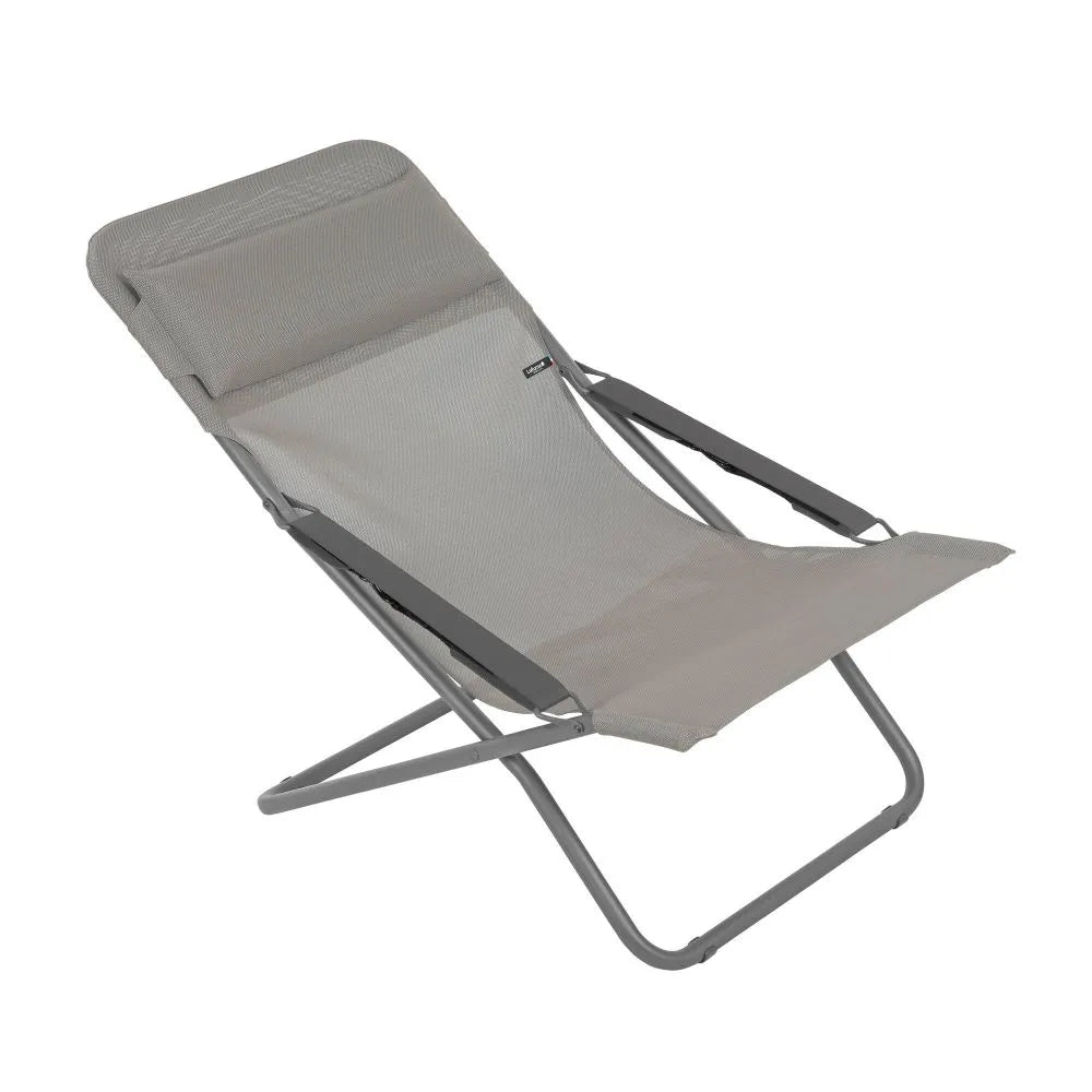 Chaise longue / bain de soleil pliant Transabed Batyline® Iso Marron Terre
