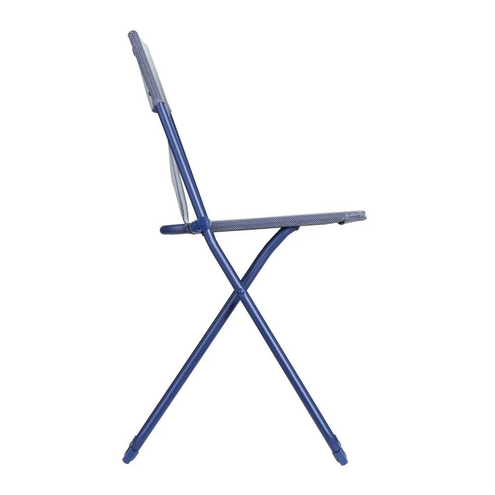 Chaise pliante ultra-compacte Balcony Batyline® Iso Bleu Indigo tube Indigo