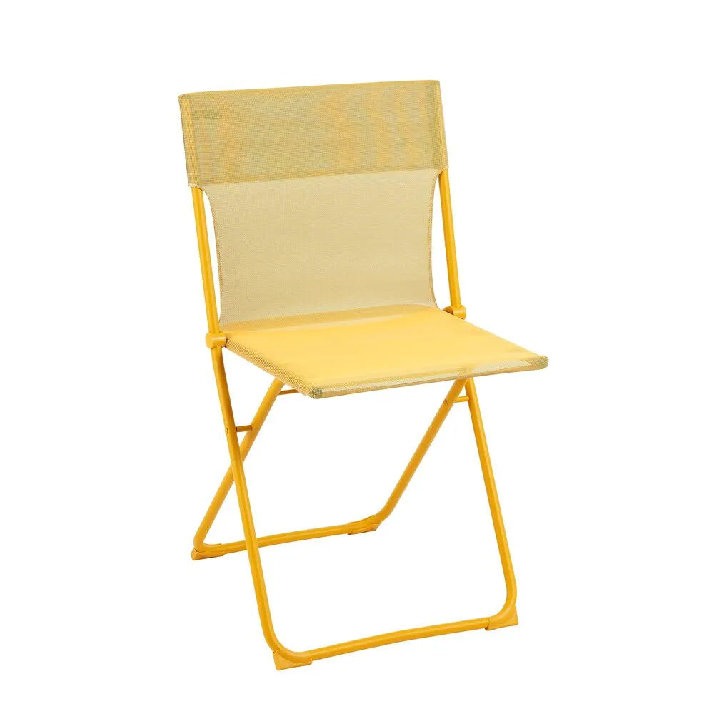 Chaise pliante compacte Balcony Batyline® Iso Jaune