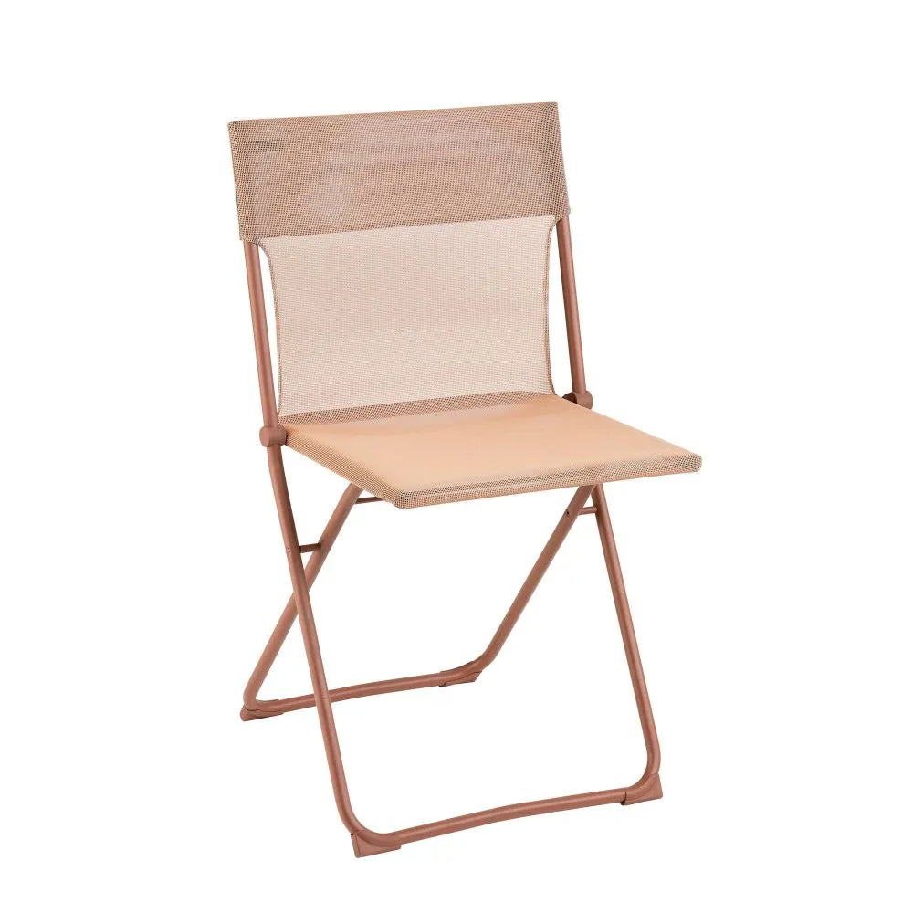 Chaise pliante ultra-compacte Balcony Batyline® Iso Orange Canyon tube Canyon