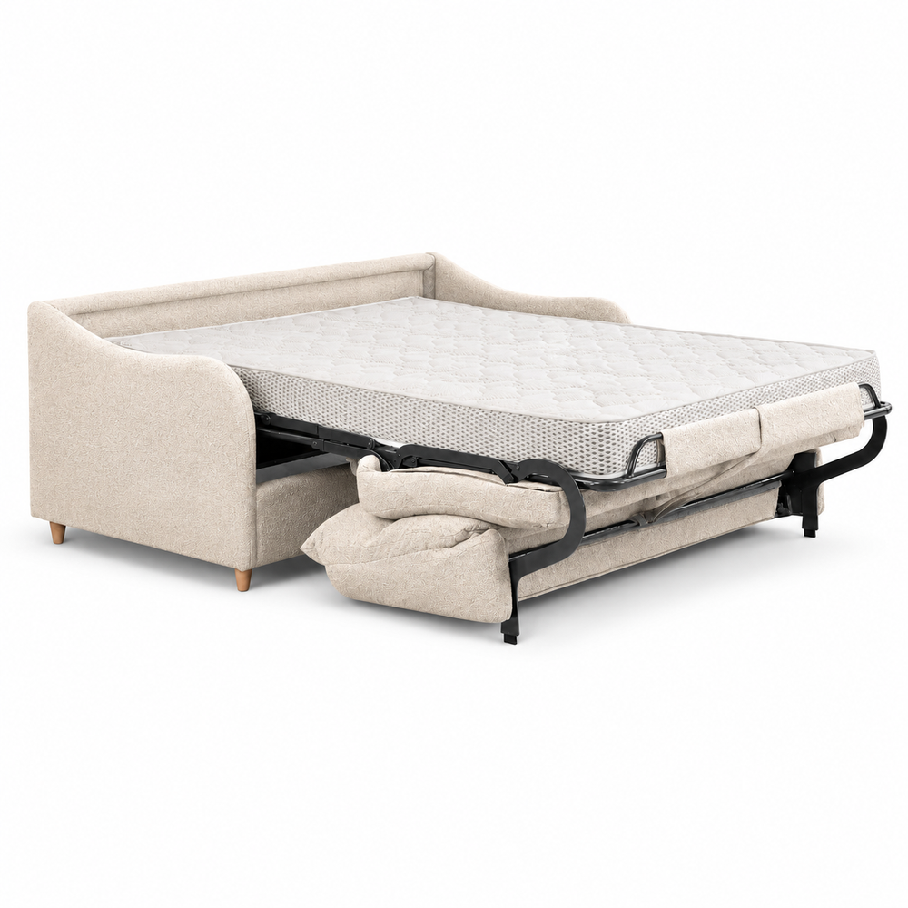 Canapé convertible express 140 cm beige | Myrtille