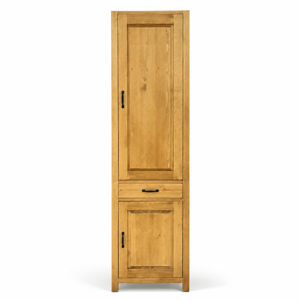 Armoire de rangement un tiroir deux portes ouverture à droite épicéa huilé miel | Aravis