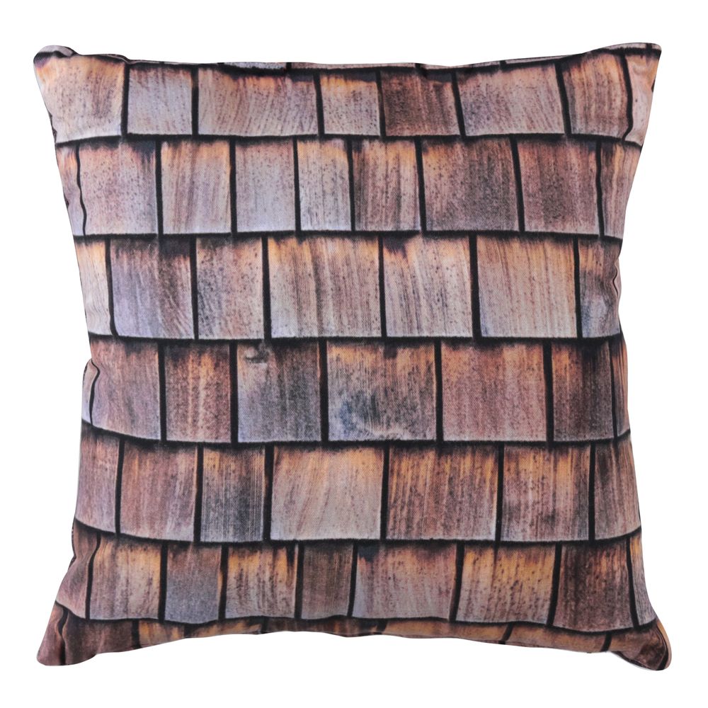 Coussin imprimé toit 40 x 40 cm