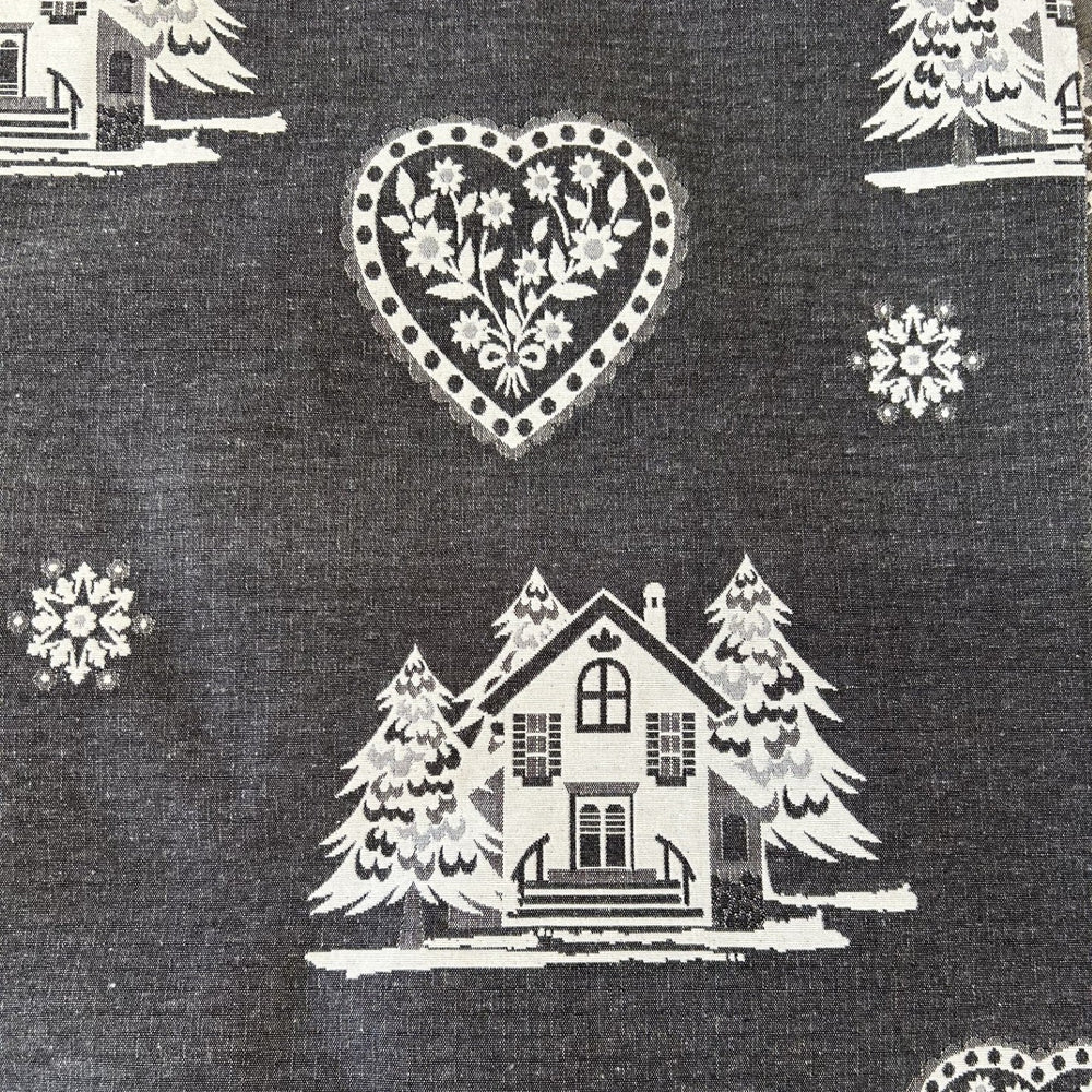 Clic clac 140 x 190 cm épicéa huilé miel et tissu courchevel gris | Aspin