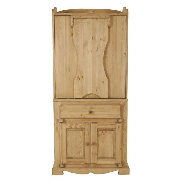 Table de berger escamotable en pin massif 3 portes 1 tiroir Farmer