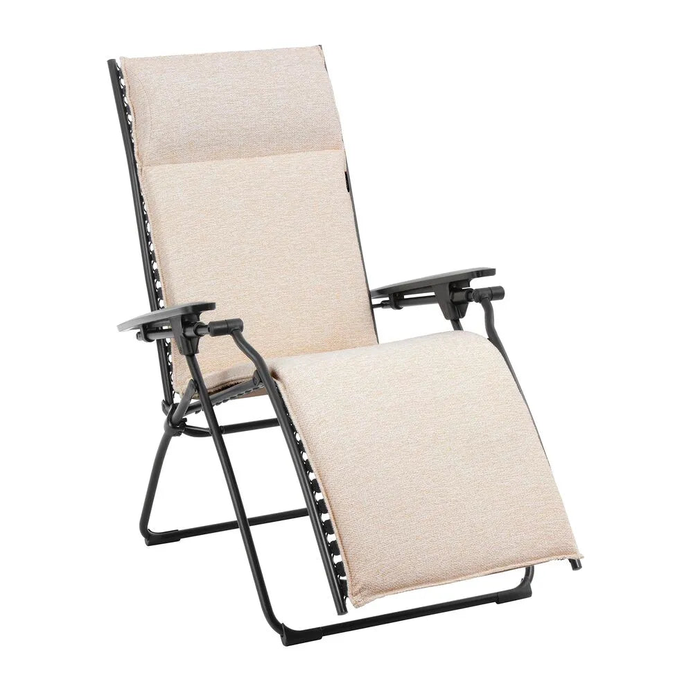 Fauteuil Relax matelassé Zéro Gravité Niksen Beige Creme