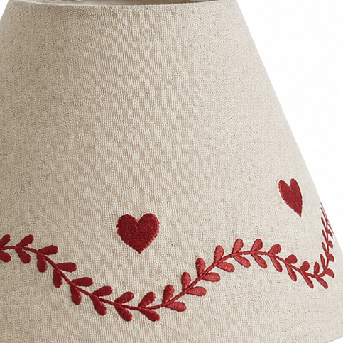 Lampe à poser en bois coeur