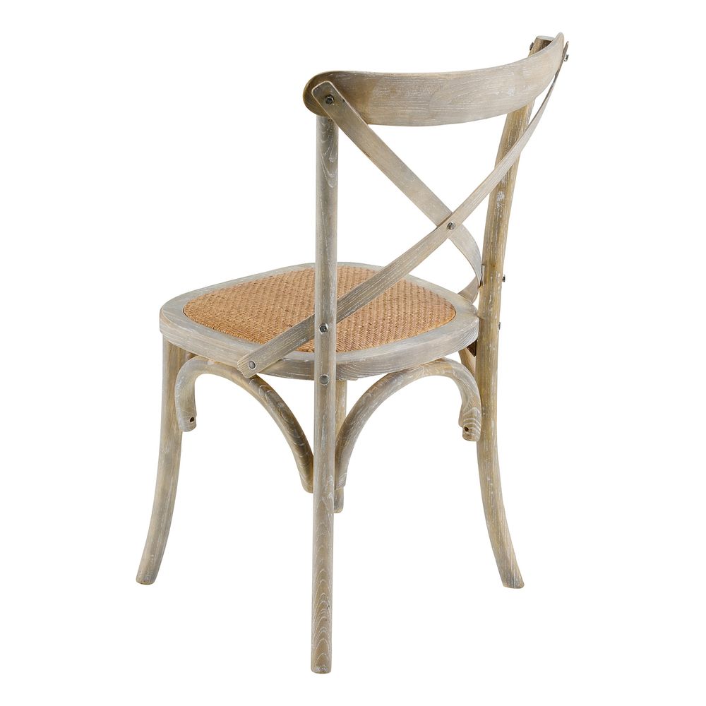 Chaise en bois grisée Villa Florence - Bistrot