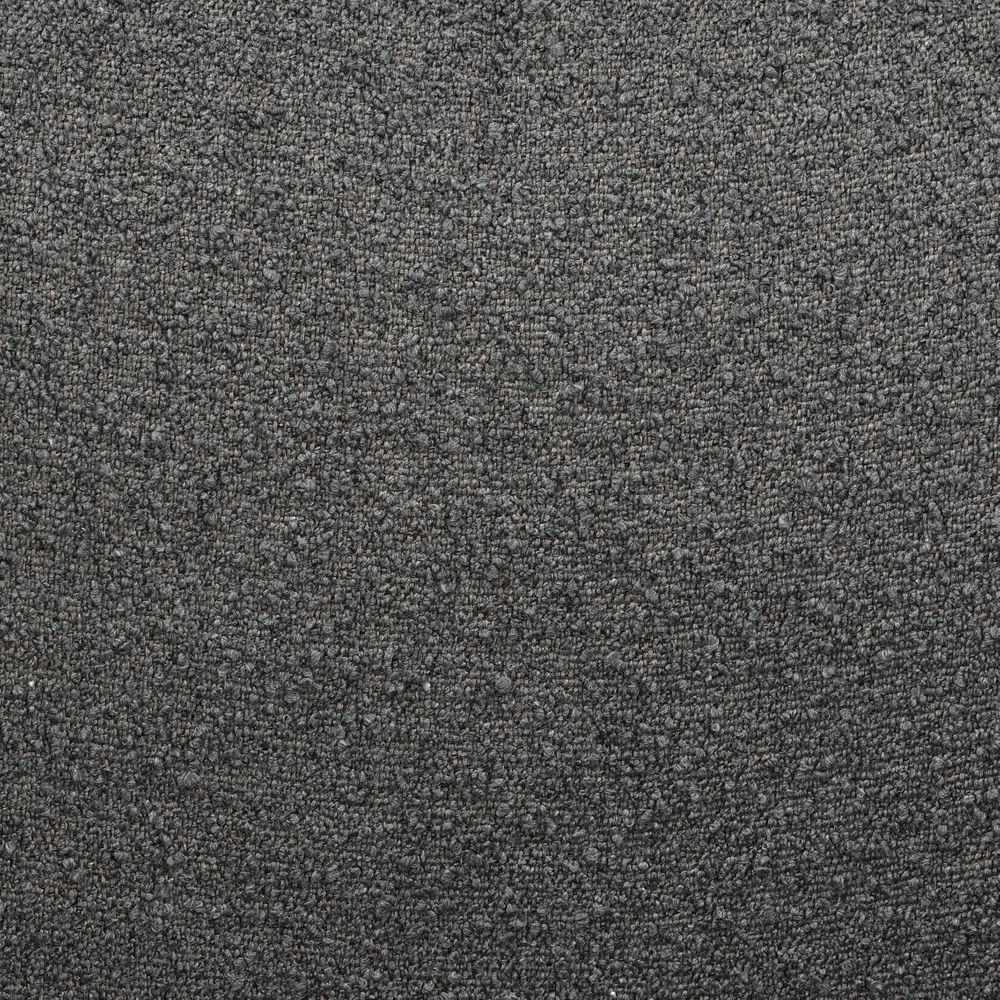 Pouf en bouclette gris foncé
