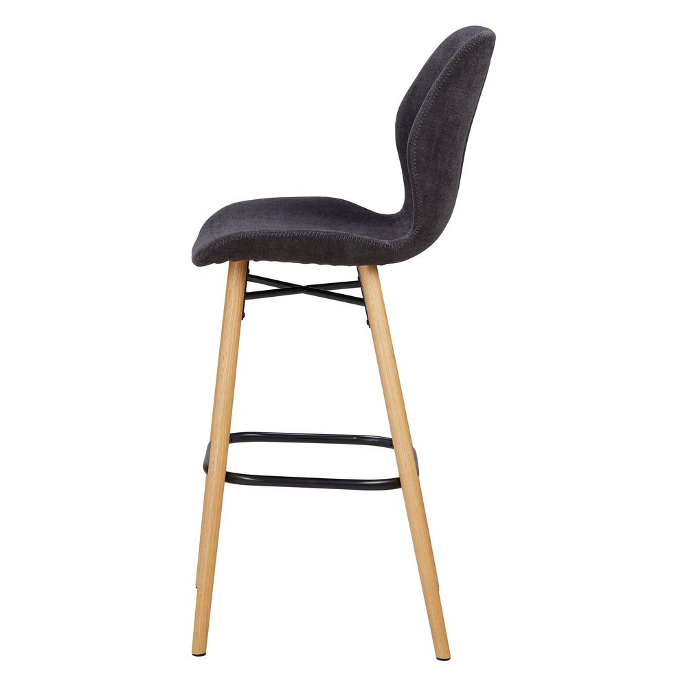 Chaise snack tissu soft touch noir