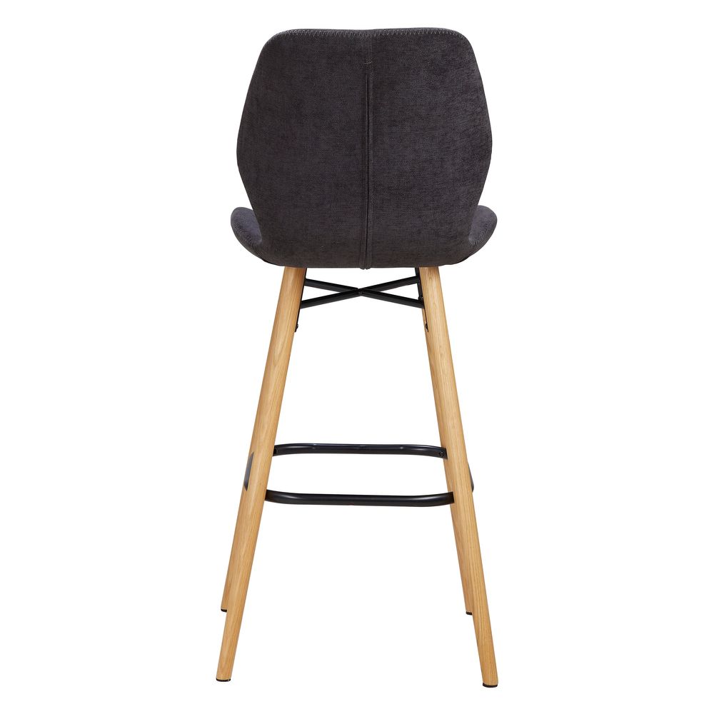 Chaise snack tissu soft touch noir