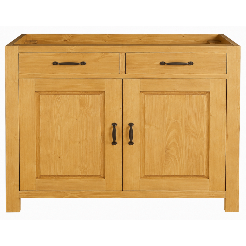 meuble-bas-cuisine-sous-evier-bois-massif-chalet-montagne
