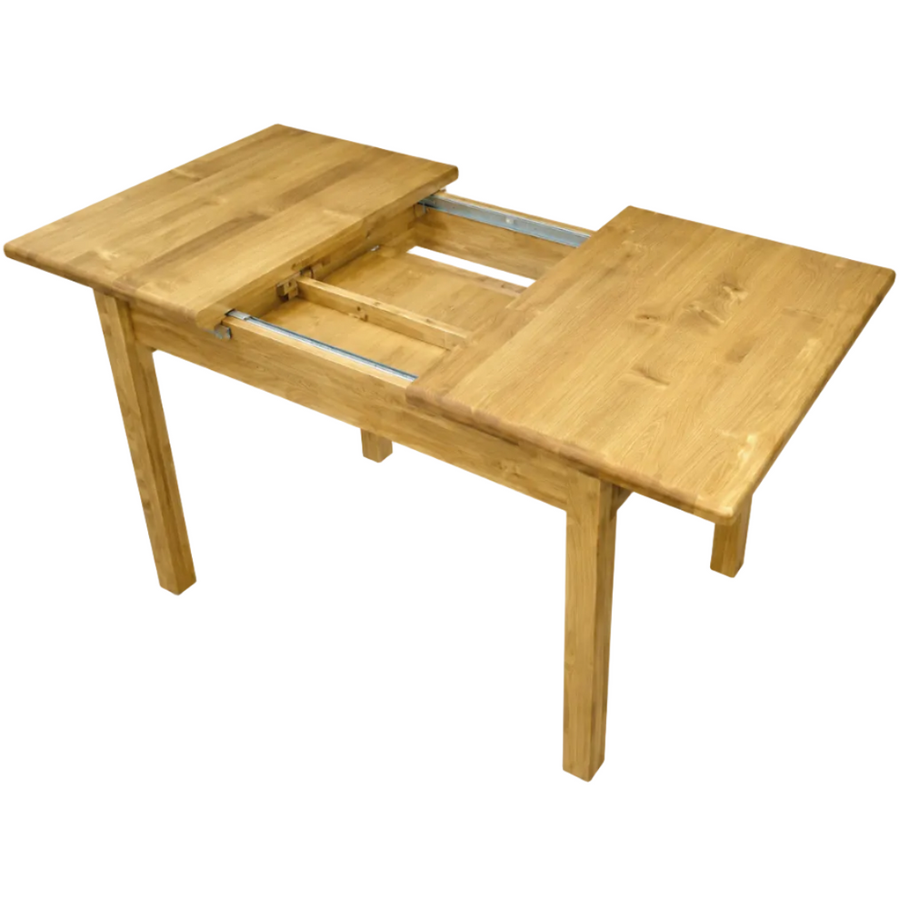 Table repas 120cm avec allonge papillon 40 cm en épicéa massif huilé miel | OREGON