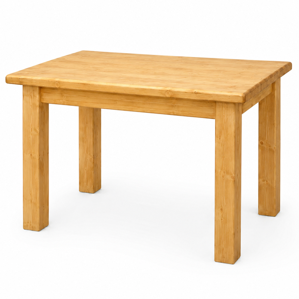 Table repas 120 cm en épicéa massif huilé miel | OREGON