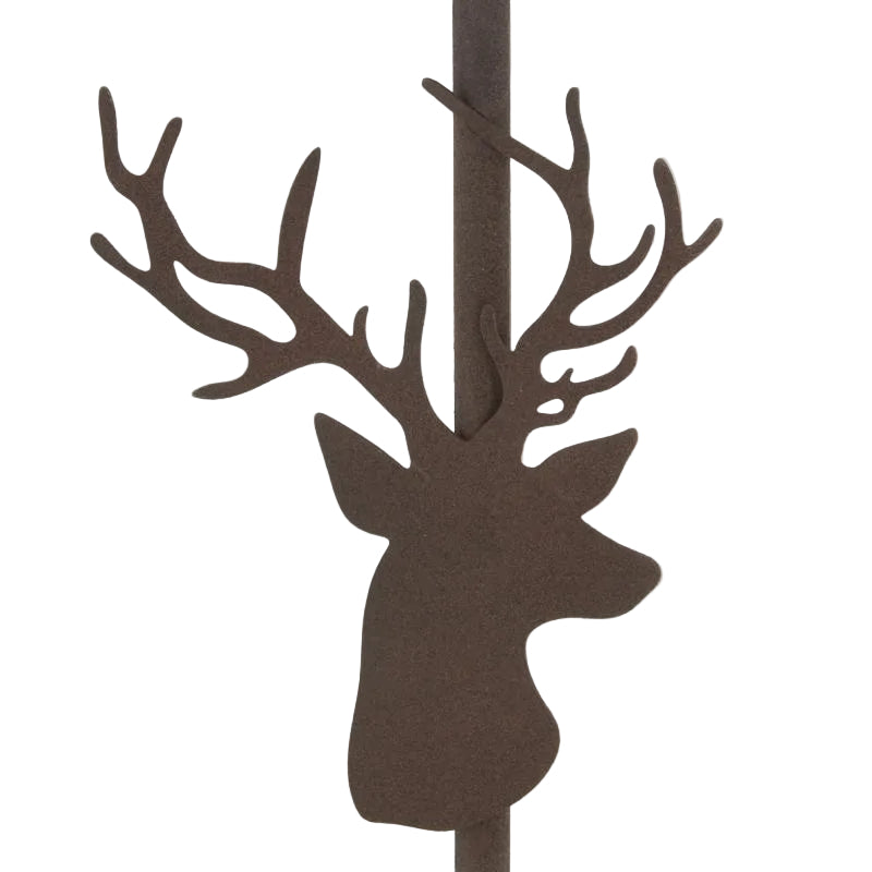 Lampe en métal cerf