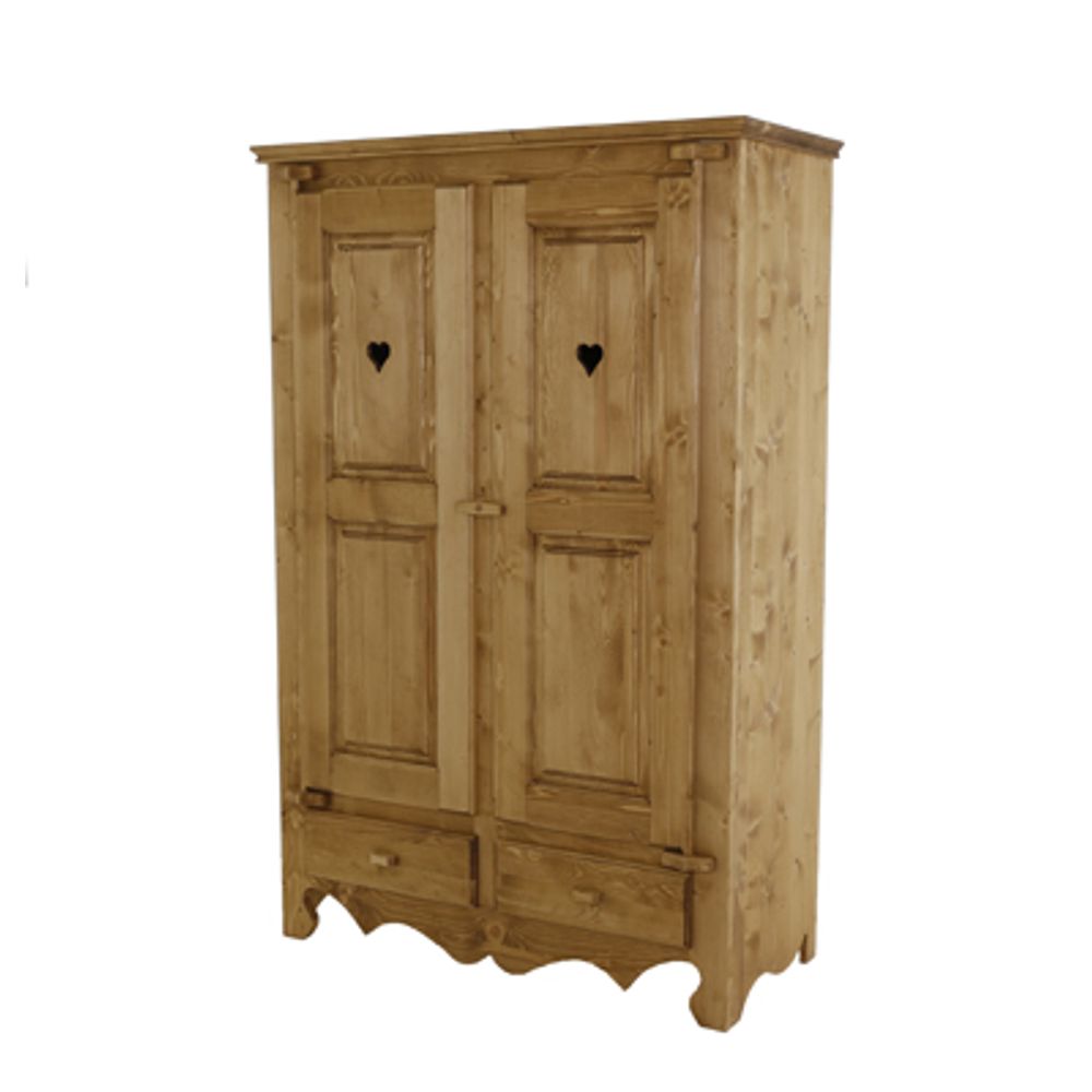 Armoire 2 portes, 2 tiroirs