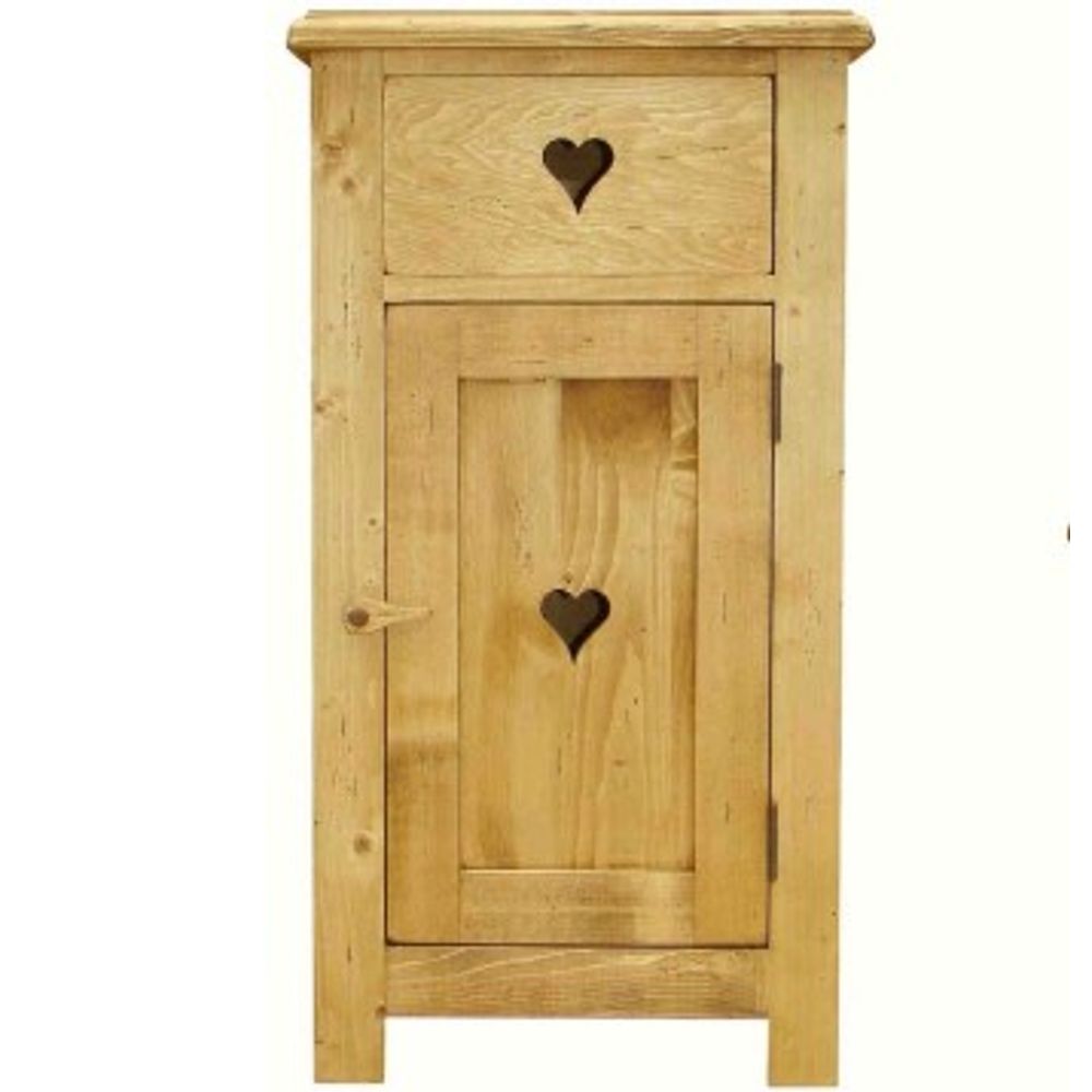 Meuble bas confiturier coeur 1 porte, 1 tiroir