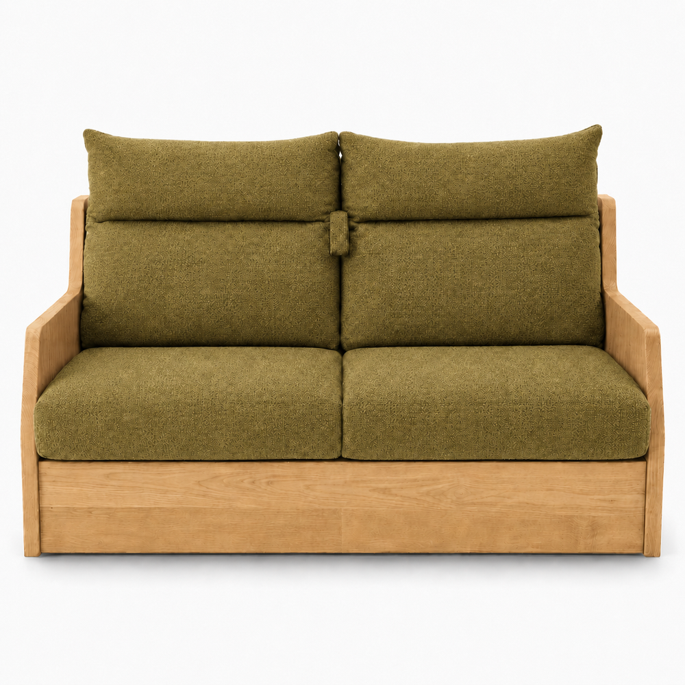 Canapé convertible express vert 140 cm | Refuge