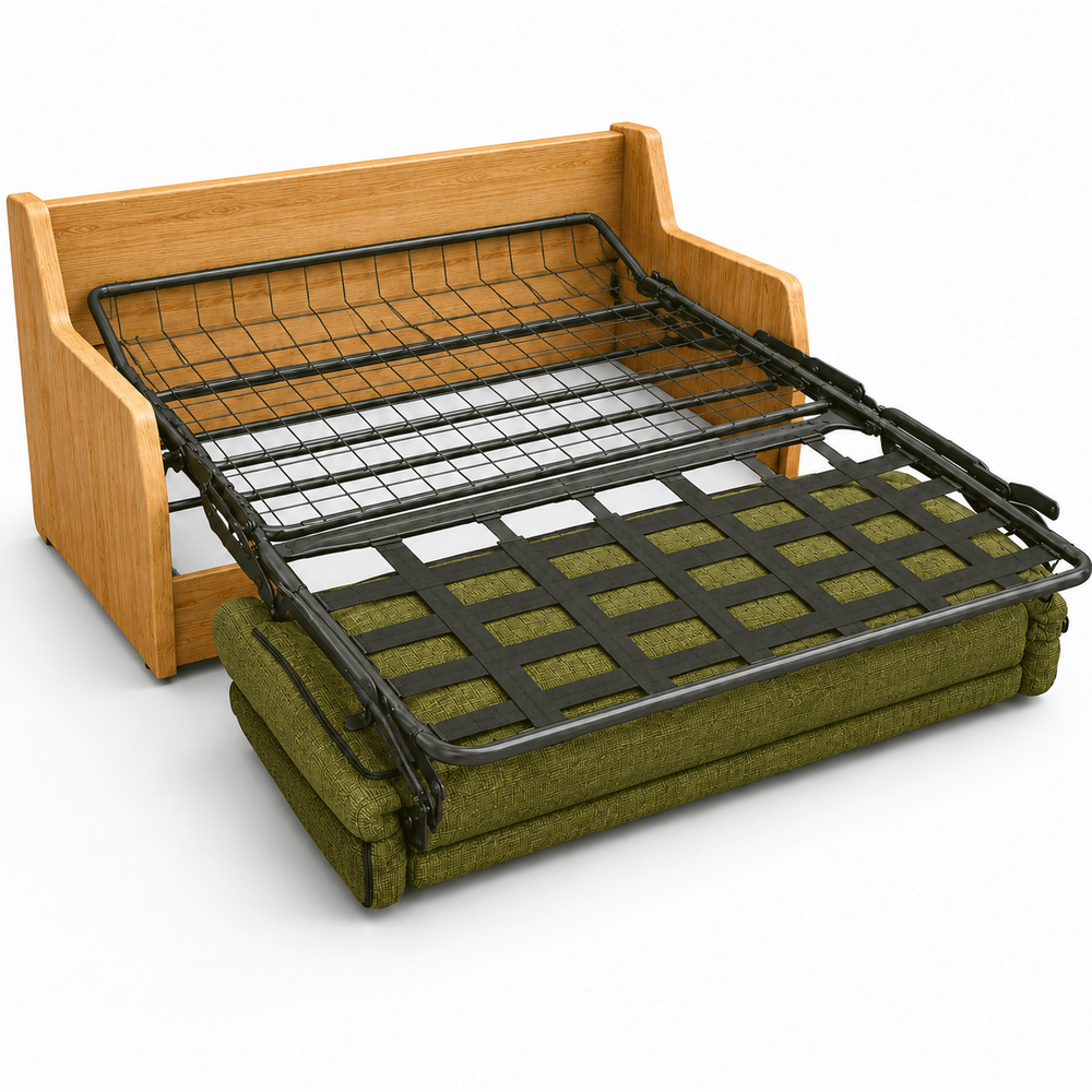 Canapé convertible express vert 140 cm | Refuge