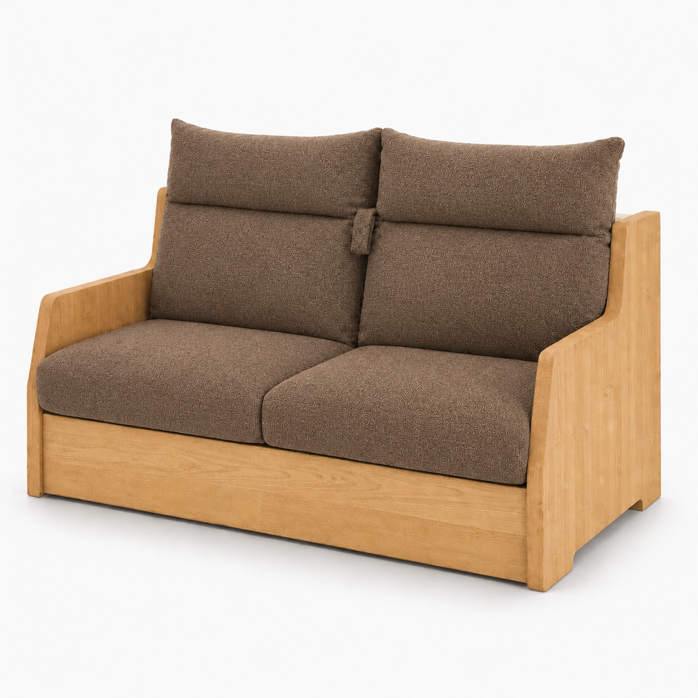 Canapé convertible express taupe 140 cm | Refuge