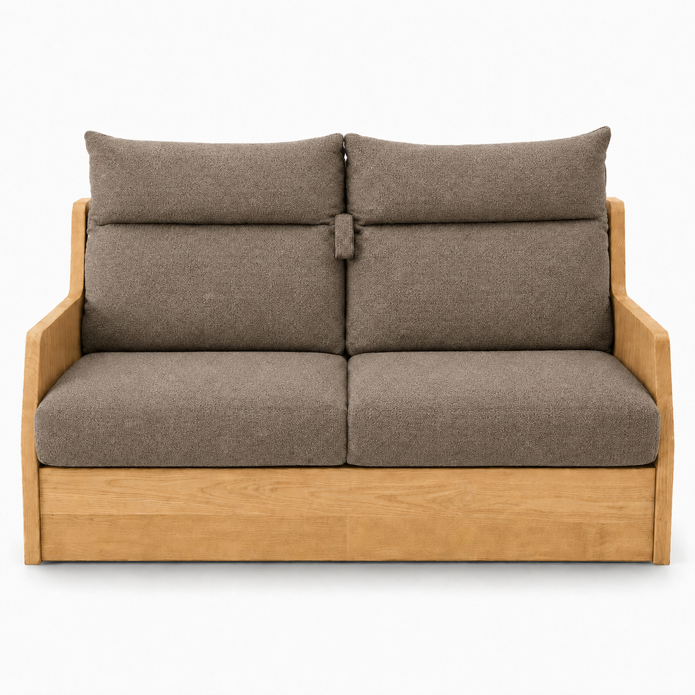 Canapé convertible express taupe 140 cm | Refuge