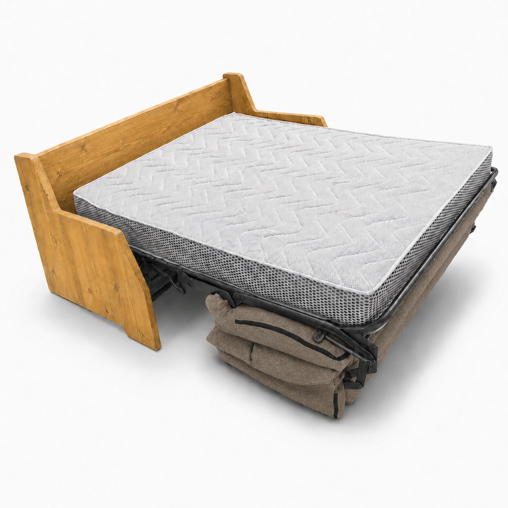 Canapé convertible express taupe 140 cm | Refuge