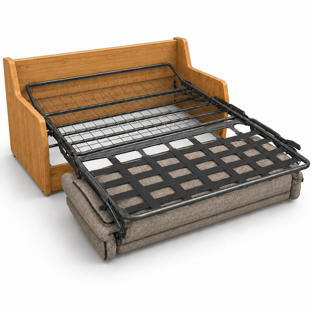 Canapé convertible express taupe 140 cm | Refuge
