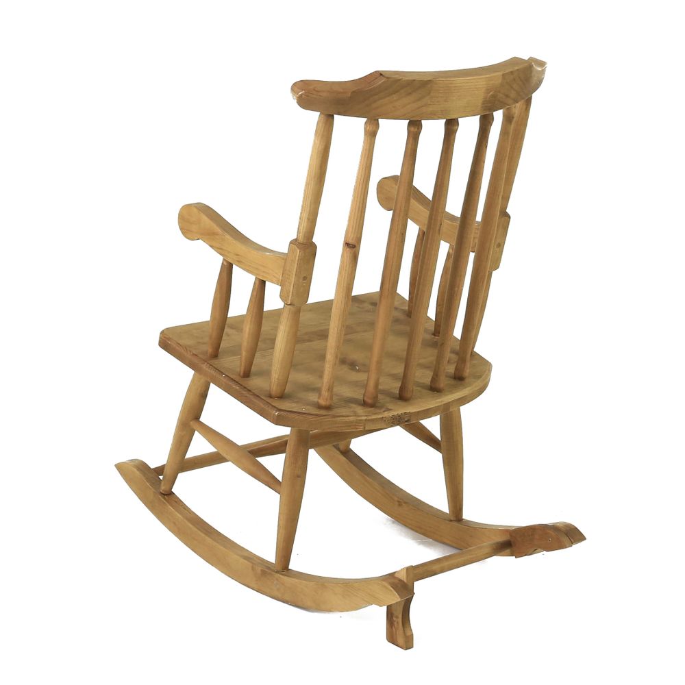 Rocking chair pin massif ciré - Région
