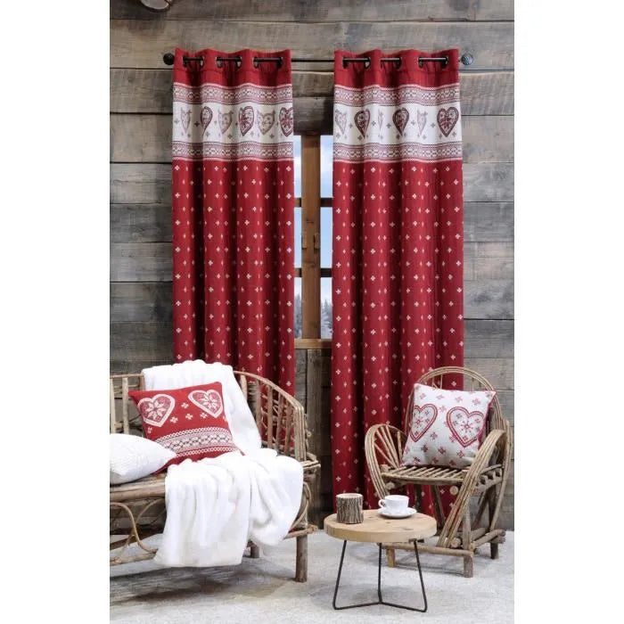 Rideau REALLON rouge 135x260