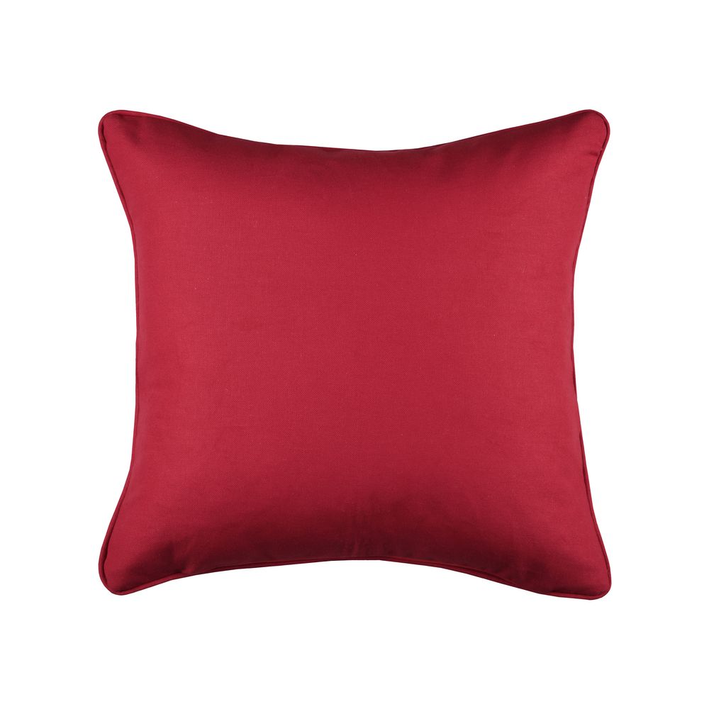 Coussin déhoussable 40 x 40 cm rouge GENEVOIS rouge