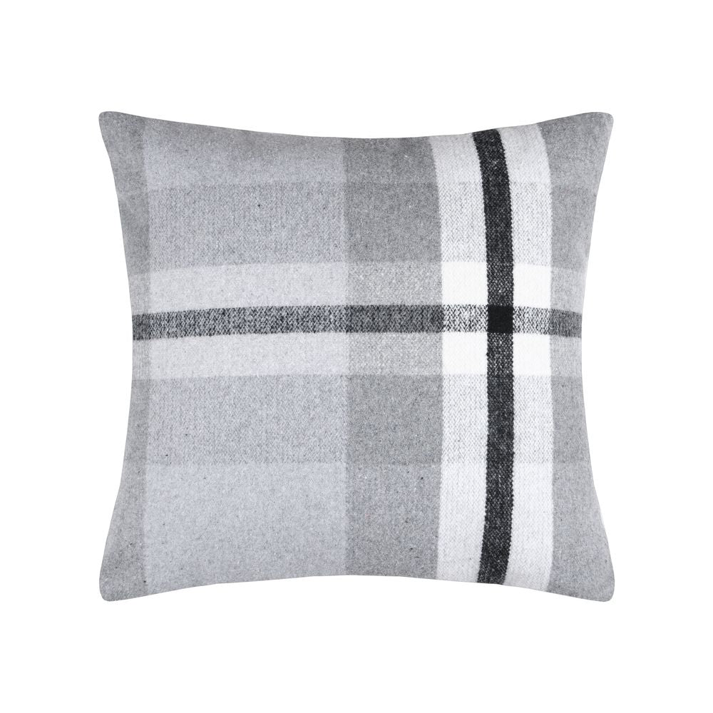 Coussin déhoussable 40 x 40 cm gris LEMAN