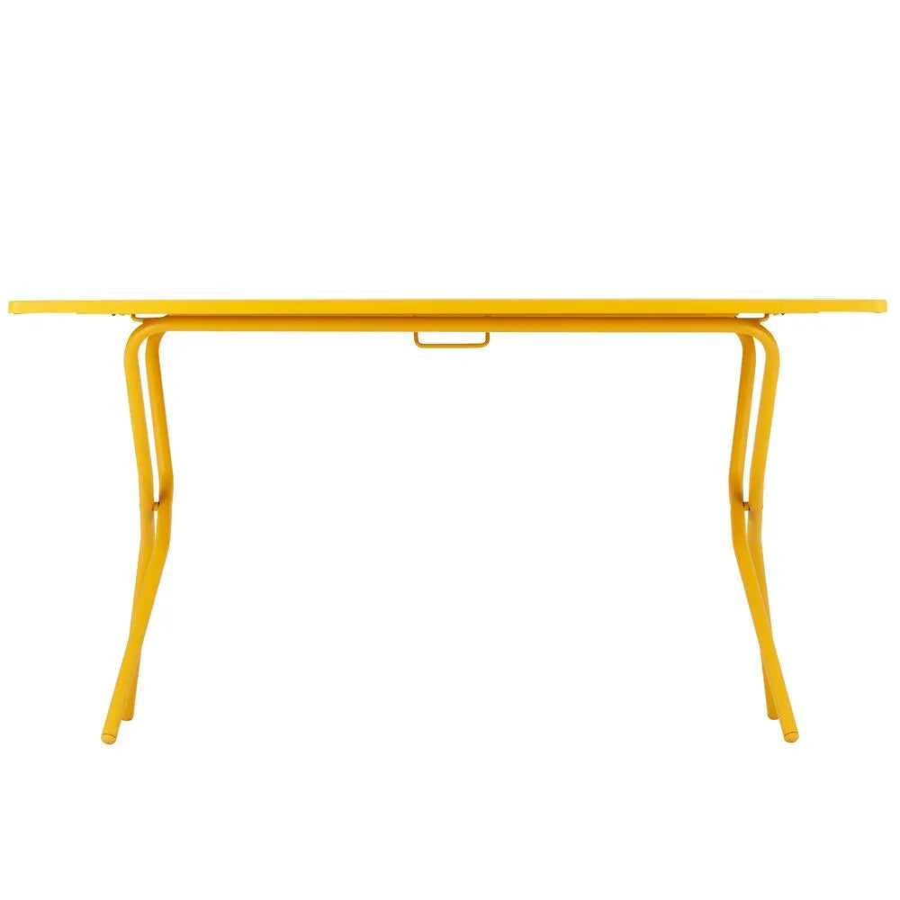 Table rectangle Balcony Acier Jaune miel