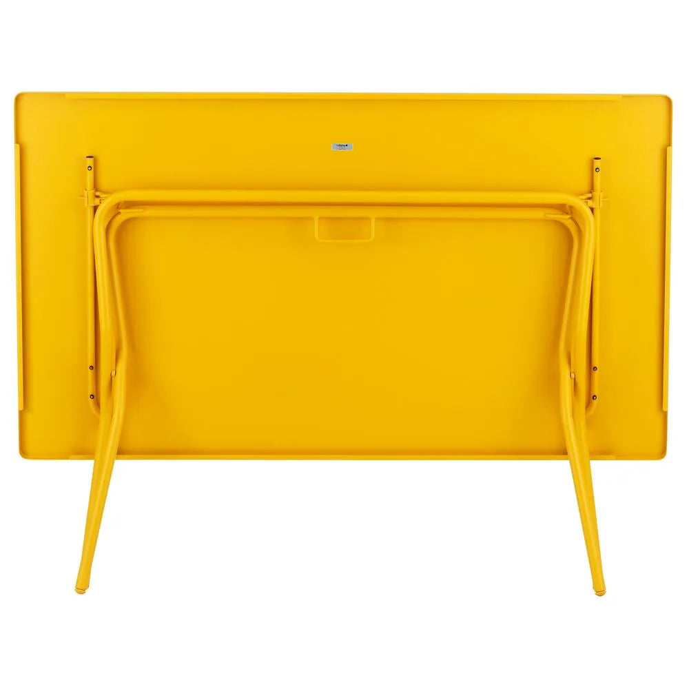 Table rectangle Balcony Acier Jaune miel