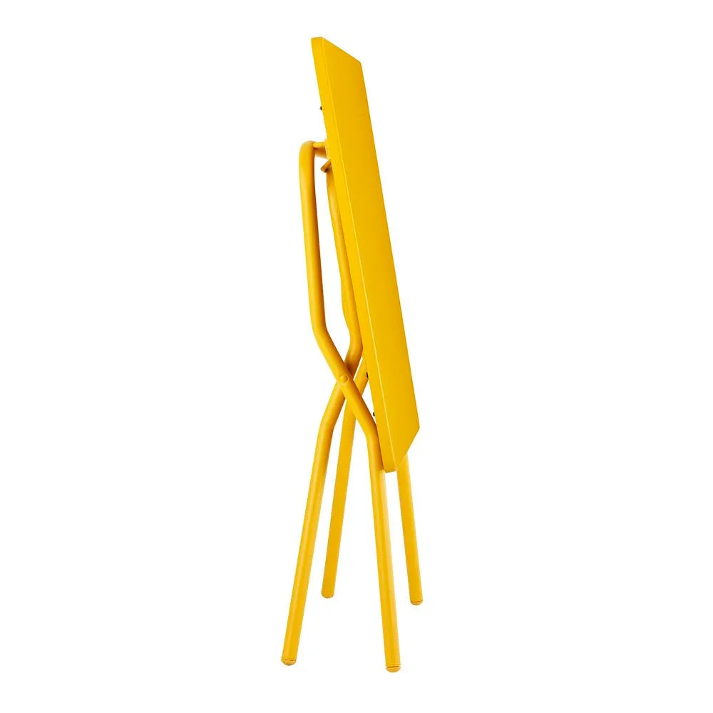 Table de jardin pliante Balcony Acier Jaune