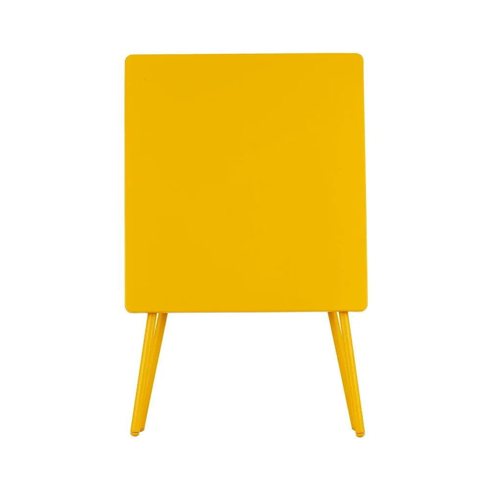Table de jardin pliante Balcony Acier Jaune